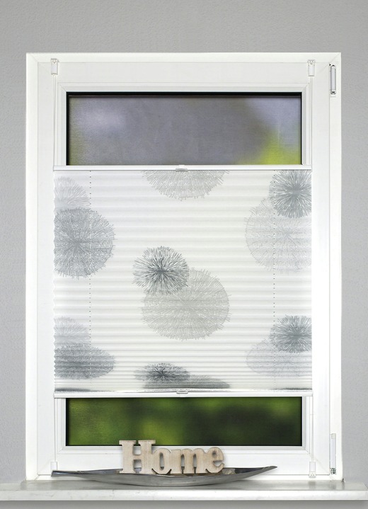 Rollos - Plissee-Rollos ohne Bohren und Schrauben Ansicht 4 Rollos - Plissee-Rollos ohne Bohren und Schrauben, in Größe 826 (H130xB40 cm) bis 850 (H210xB 70 cm), in Farbe GRAU-STEINGRAU Ansicht 4