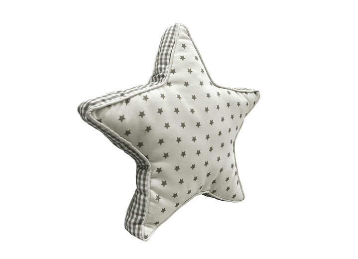 Dekokissen & Hüllen - Deko-Kissen Sternen-Motiv , in Farbe SILBER