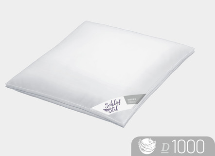 Exklusives Daunenkissen mit Bezugstoff aus  100% Baumwolle