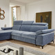 Polsterecken - Polsterecke mit Bettfunktion und Bettkasten in der Ottomane, in Farbe BLAU – Farbe BLAU – Ansicht 1
