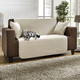 Wohnaccessoires - Wohnaccessoires aus hochwertigem Chenille – Farbe CREME – Ansicht 3 Wohnaccessoires - Wohnaccessoires aus hochwertigem Chenille, in Größe 101 (Sesselschoner, 50x150 cm) bis 905 (Kissenbezüge, 2er-Set, 40x40 cm), in Farbe SAND – Farbe CREME – Ansicht 3