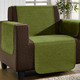 Sessel- & Sofaüberwürfe - Unempfindliche Sessel-,Couch- und Armlehnenschoner aus Chenille, in Größe 101 (Sesselschoner, 50x150 cm) bis 905 (2 Kissenbezüge, 40x 40 cm), in Farbe CREME – Farbe GRÜN – Ansicht 2