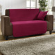 Wohnaccessoires - Wohnaccessoires aus hochwertigem Chenille – Farbe BORDEAUX – Ansicht 2 Wohnaccessoires - Wohnaccessoires aus hochwertigem Chenille, in Größe 101 (Sesselschoner, 50x150 cm) bis 905 (Kissenbezüge, 2er-Set, 40x40 cm), in Farbe SAND – Farbe BORDEAUX – Ansicht 2