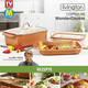 Bräter & Auflaufformen - Livington Copperline WonderCooker inkl. Glasdeckel , in Farbe BRAUN-KUPFER, in Ausführung Bräter – Farbe BRAUN-KUPFER – Ansicht 2