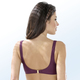 - Bikini mit herausnehmbaren Softschalen, Raffungen und Zierschlaufe, in Größe 038 bis 050, in Cup C, in Farbe AUBERGINE-BUNT – Farbe AUBERGINE-BUNT – Ansicht 2