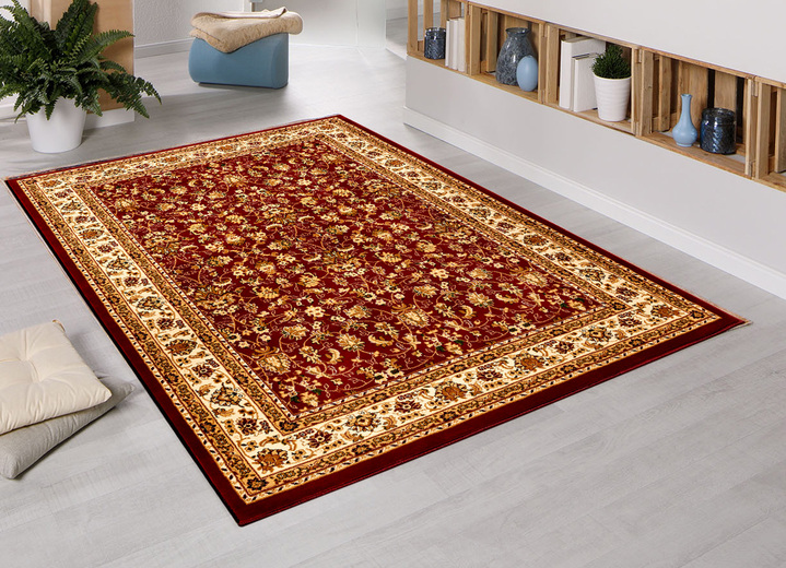 Klassisch - Brücken, Galerie und Teppiche mit Jute- Rückseite, in Größe 111 (Brücke, 60x110 cm) bis 320 (Teppich oval, 120x170 cm), in Farbe ROT Ansicht 2