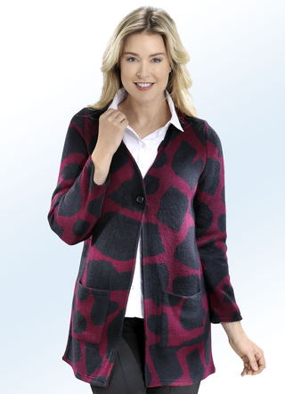 Strickjacke in Jacquard-Dessin
