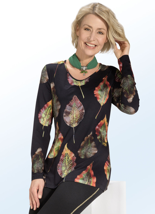 Shirt mit Strasszier im Vorderteil