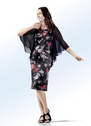Kleid mit floralem Dessin