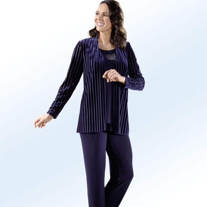 - Verschlussloses Set, 2-teilig, in Größe 038 bis 054, in Farbe MARINE Ansicht 3