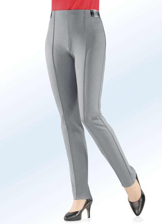 Hosen - Jersey-Hose mit spezieller Bundverarbeitung, in Größe 018 bis 245, in Farbe BEIGE Ansicht 3