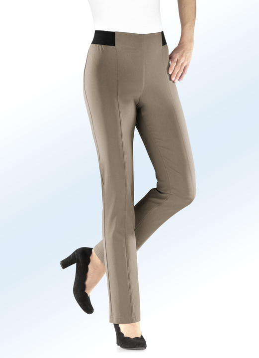 Hosen - Hose mit angenehm weicher, wärmender Innenseite Ansicht 3 Hosen - Hose mit angenehm weicher, wärmender Innenseite, in Größe 018 bis 052, in Farbe BORDEAUX Ansicht 3