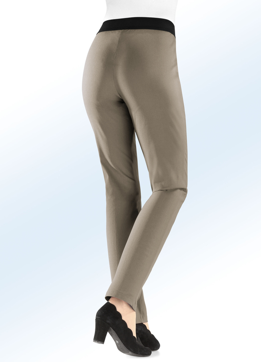 Hosen - Hose mit angenehm weicher, wärmender Innenseite Ansicht 4 Hosen - Hose mit angenehm weicher, wärmender Innenseite, in Größe 018 bis 052, in Farbe BORDEAUX Ansicht 4