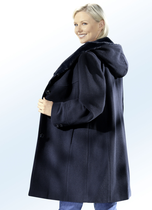 Jacken & Mäntel - Kurzmantel mit fester Kapuze Ansicht 2 Jacken & Mäntel - Kurzmantel mit fester Kapuze, in Größe 042 bis 058, in Farbe NAVY Ansicht 2