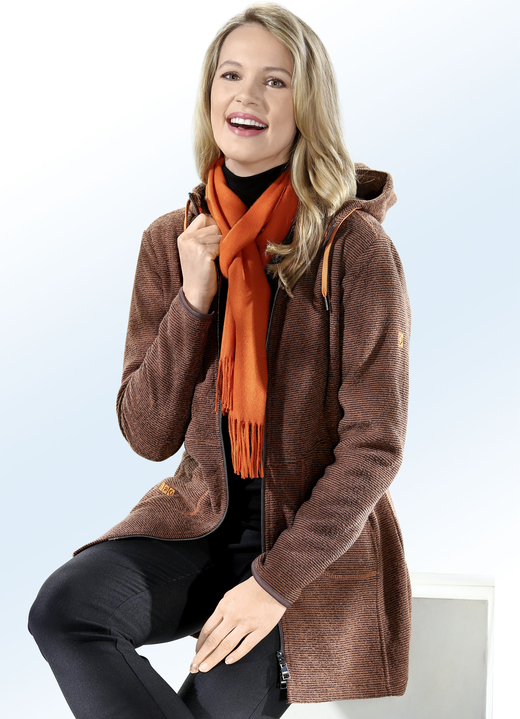 Jacke in 2 Farben und 2 Wege Reißverschluss Jacke in 2 Farben und 2 Wege Reißverschluss