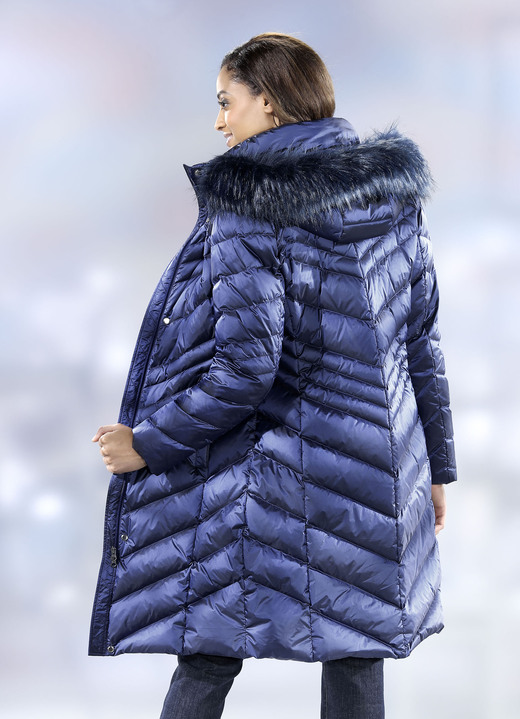 Daunenmäntel - Daunenmantel mit 2-Wege-Reißverschluss Ansicht 2 Daunenmäntel - Daunenmantel mit 2-Wege-Reißverschluss, in Größe 034 bis 052, in Farbe SAPHIRBLAU Ansicht 2