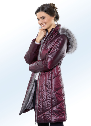 Kurzmantel mit abnehmbarer Kapuze