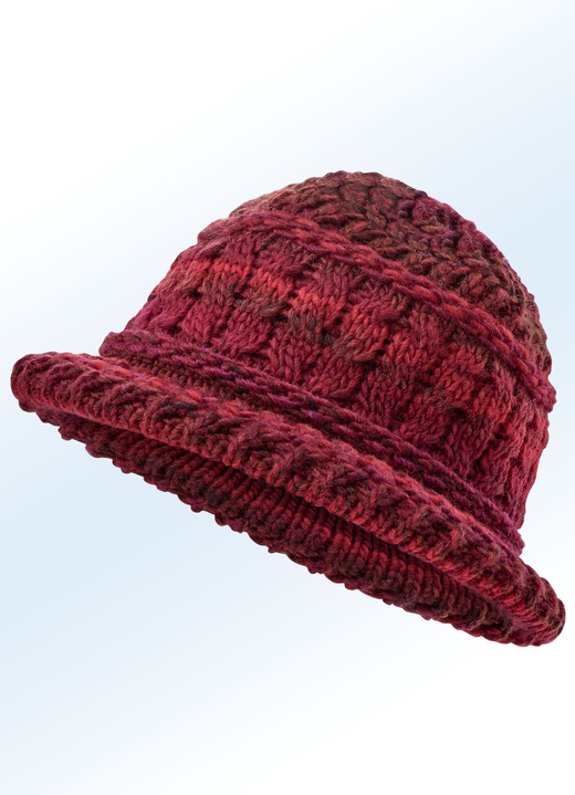Mützen & Hüte - Mollig warmer Hut, in Farbe DUNKELROT