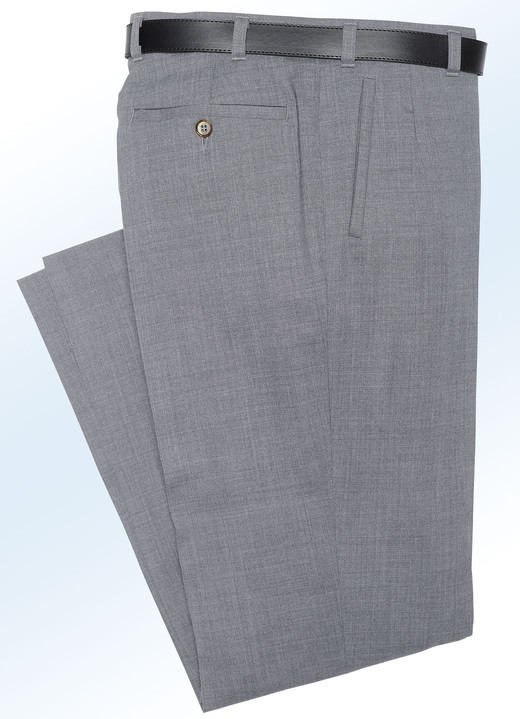 SALE % - „Klaus Modelle“-Hose mit weichem Griff in 4 Farben Ansicht 3 SALE % - „Klaus Modelle“-Hose mit weichem Griff in 4 Farben, in Größe 025 bis 110, in Farbe ANTHRAZIT MELIERT Ansicht 3