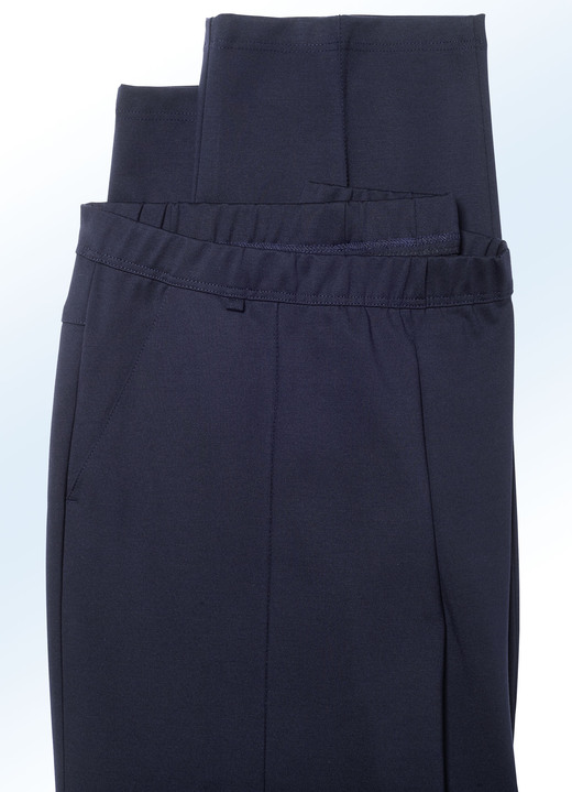 Hosen - „Klaus Modelle“-Schlupfhose mit breitem Dehnbund in 6 Farben Ansicht 4 Hosen - „Klaus Modelle“-Schlupfhose mit breitem Dehnbund in 6 Farben, in Größe 024 bis 062, in Farbe DUNKELGRAU Ansicht 4