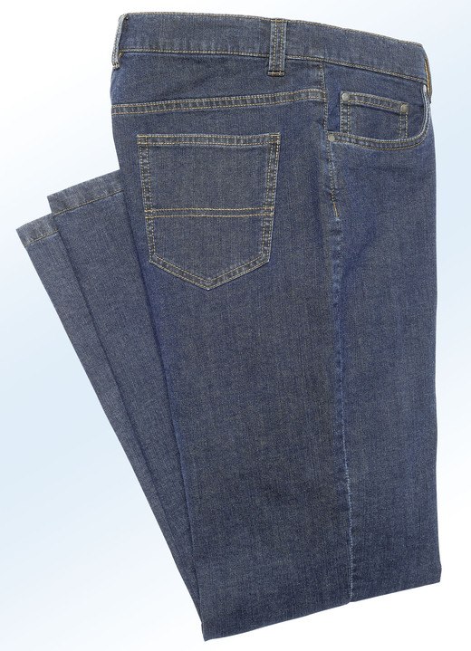 - Thermojeans mit Seitentaschen , in Größe 025 bis 060, in Farbe JEANSBLAU Ansicht 2