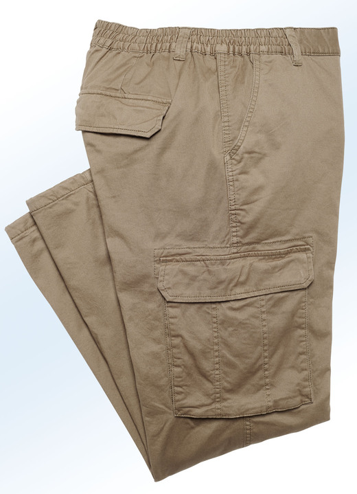 Hosen - Thermohose mit Cargotaschen in 4 Farben, in Größe 024 bis 064, in Farbe MARINE Ansicht 3