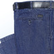 Jeans - Bügelfreie Jeans mit Gürtel in 3 Farben, in Größe 024 bis 062, in Farbe DARKBLUE – Farbe JEANSBLAU – Ansicht 2