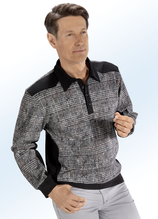 Poloshirt mit kurzer Knopfleiste