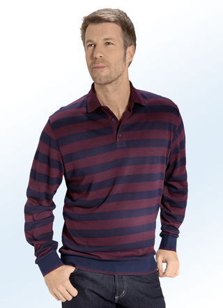 Poloshirt mit kurzer Knopfleiste in 2 Farben