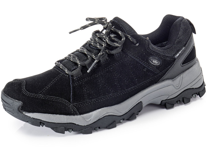 Slipper & Schnürschuhe - Atmungsaktive Herren-Schnürschuhe, mit herausnehmbarem Fußbett Ansicht 1 Slipper & Schnürschuhe - Atmungsaktive Herren-Schnürschuhe, mit herausnehmbarem Fußbett, in Größe 039 bis 046, in Farbe SCHWARZ Ansicht 1