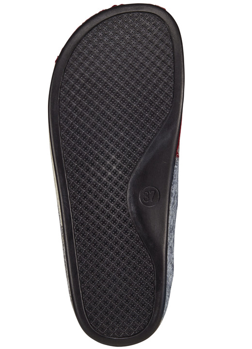 Hausschuhe - Laurina, klassische Damen-Hausschuhe, Weite H, mit anatomisch geformtem Fußbett, in Größe 036 bis 042, in Farbe BLAU-TÜRKIS Ansicht 7