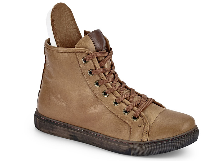 Stiefel & Stiefeletten - Andrea Conti, klassiche Damen-Stiefeletten, Winterschuhe, mit herausnehmbarem Fußbett, in Größe 036 bis 042, in Farbe COGNAC Ansicht 2