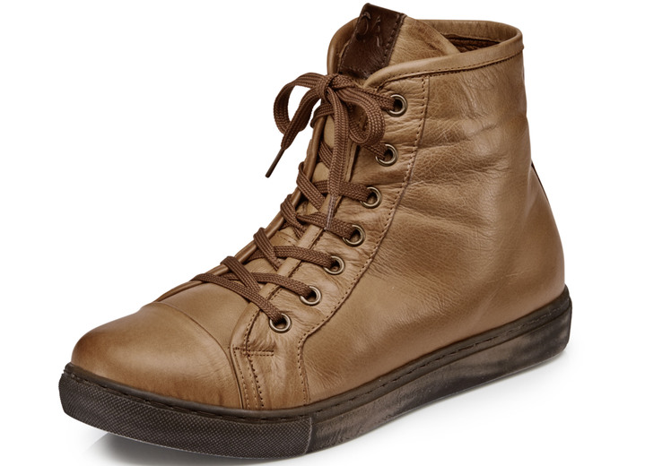 Stiefel & Stiefeletten - Andrea Conti, klassiche Damen-Stiefeletten, Winterschuhe, mit herausnehmbarem Fußbett, in Größe 036 bis 042, in Farbe COGNAC Ansicht 1