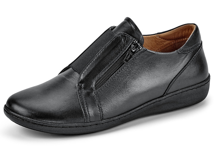 - Gemini Slipper mit praktischem Gummizug, in Größe 036 bis 042, in Farbe SCHWARZ Ansicht 1
