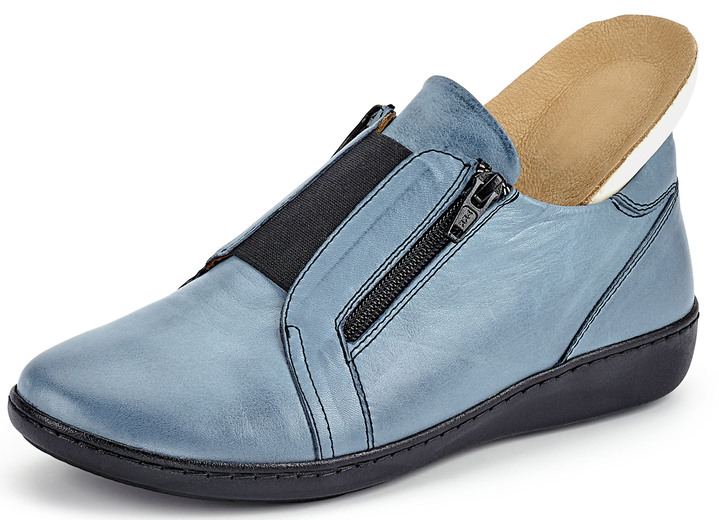 - Gemini Slipper mit praktischem Gummizug, in Größe 036 bis 042, in Farbe JEANSBLEU Ansicht 2