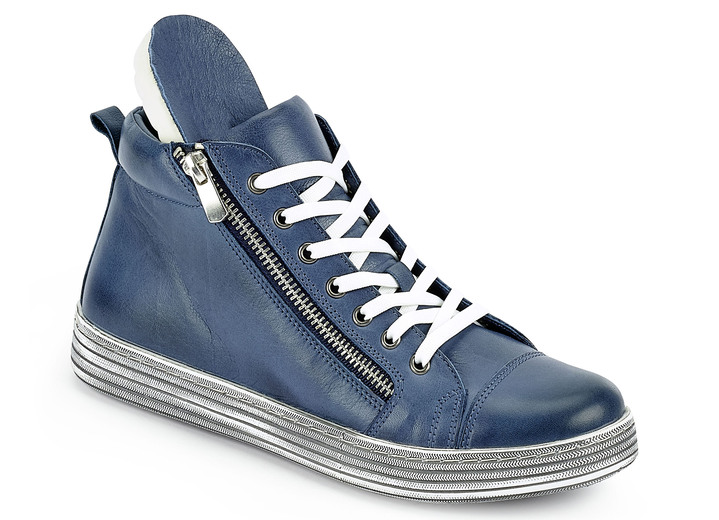 Stiefel & Stiefeletten - Gemini Schnür-Stiefelette mit praktischem Seitenreißverschluss Ansicht 6 Stiefel & Stiefeletten - Gemini Schnür-Stiefelette mit praktischem Seitenreißverschluss, in Größe 036 bis 042, in Farbe WEISS Ansicht 6