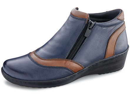 Gemini Stiefelette aus leicht schattiertem Rind-Nappaleder