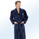 Bademäntel - Bademantel mit Anker-Stickerei, in Größe L (52/54) bis XXL (60/62), in Farbe MARINE