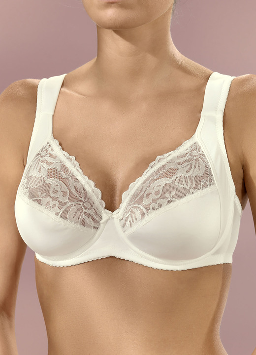 Bügel-BH - Viania Zweierpack Bügel-BH mit Elastikspitze, in Größe 080 bis 100, in Cup B, in Farbe SEKT Ansicht 2