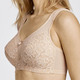 Soft-BH - Miss Mary BH mit unterlegter Elastikspitze im Vorderteil – Farbe BEIGE – Ansicht 2 Soft-BH - Miss Mary BH mit unterlegter Elastikspitze im Vorderteil, in Größe 075 bis 110, in Cup B, in Farbe ROT – Farbe BEIGE – Ansicht 2