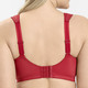 Soft-BH - Miss Mary BH mit strukturierten Cups, in Größe 080 bis 110, in Cup E, in Farbe WEISS – Farbe ROT – Ansicht 3