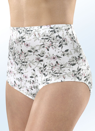 Viererpack Slips mit Floraldessin