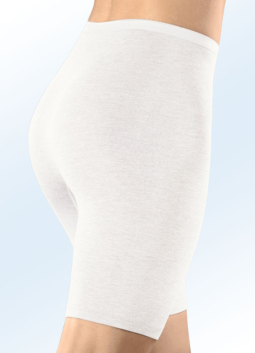 Schlüpfer - Sylvia Speidel Zweierpack Longpants mit Viskose, in Größe 038 bis 048, in Farbe 2x BORDEAUX MELIERT Ansicht 12