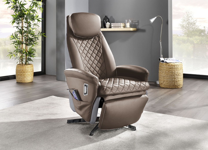 TV-Sessel / Relax-Sessel - Massagesessel mit Wärmefunktion, in Farbe GRAU Ansicht 6