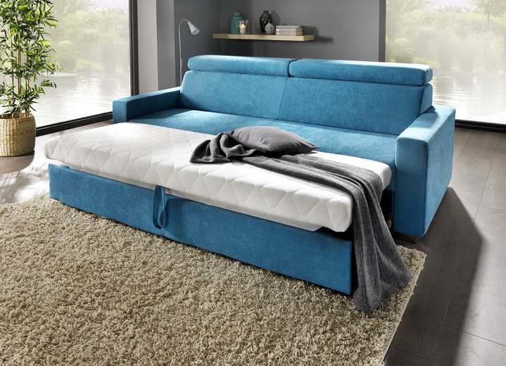 Polsterecken - Polstermöbel mit Bettfunktion und verstellbaren Kopfstützen, in Farbe BEIGE, in Ausführung Polsterecke mit Bettfunktion und Bettkasten Ansicht 6