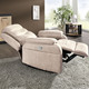 TV-Sessel / Relax-Sessel - Elektrisch verstellbarer TV-Sessel mit Motor und Aufstehhilfe, in Farbe BLAU-GRAU – Farbe BEIGE – Ansicht 3