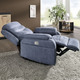 TV-Sessel / Relax-Sessel - Elektrisch verstellbarer TV-Sessel mit Motor und Aufstehhilfe, in Farbe BLAU-GRAU – Farbe BLAU-GRAU – Ansicht 2