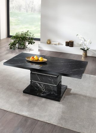 Eleganter Couchtisch mit Marmor-Optik