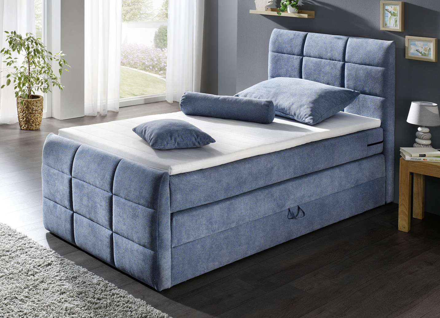 Boxspringbett mit Bettkasten und Topper - Betten | BADER