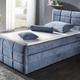 - Boxspringbett mit Bettkasten und Topper, in Farbe BLAU – Farbe BLAU – Ansicht 1